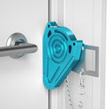 Metal Portable Door Lock for Travel Hotel Room Safety - Hotel Door Locks for Travelers Security, Extra Door Lock from Inside, Apartment Room Security Latches & Bolts Travel Essentials,Blue