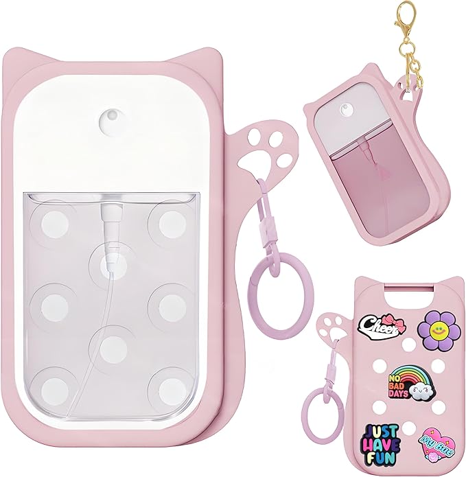 Silicone Case Compatible with Touchland Hand Sanitizer Spray, Protective Case for Power Mist and Glow Mist 1 fl oz