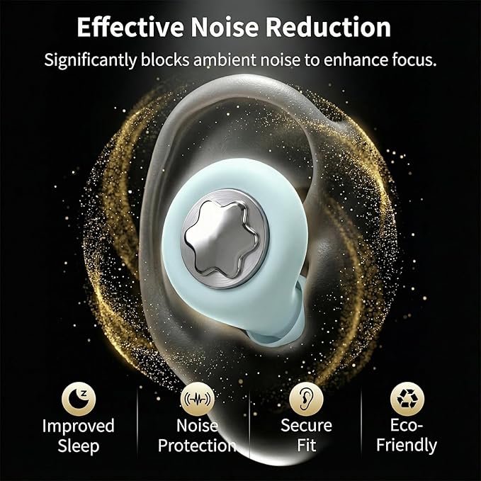 Ear Plugs for Sleeping 45DB Noise Cancelling: Ultra-Comfy Reusable Noise-Reducing Earplugs for Sleeping & Travel & Work Hearing Protection Earbuds with 8 Tips(XS,S, M, L Size)