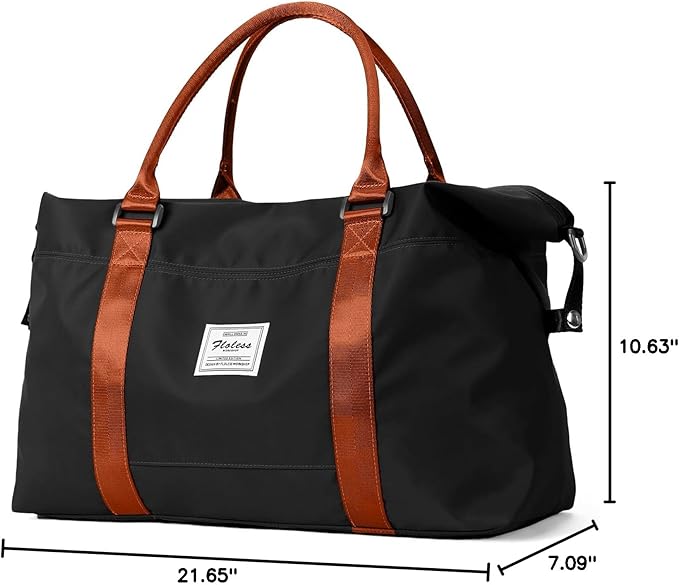 HYC00 Travel Duffel Bag,Carry-on Overnight Weekender Bags for Women,Sports Tote Gym Bag with Wet Pocket