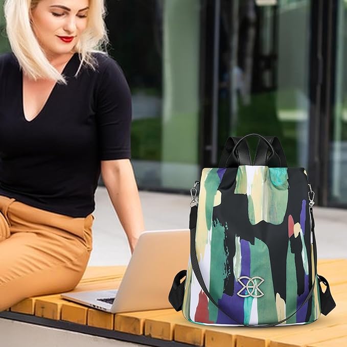 Anti-theft Large Capacity Backpack For Women, Lightweight Leisure Shoulder Bag, Cross Body Back Pack Bag, Multi-Purpose Rucksack Backpack With Adjustable Strap For School Work Commuting Traveling