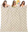 Antfuny Giant Beach Towel Blanket Autumn Outing Stuff for Women & Men Road Trip Camping Gear Ship Cruise Gear Must Haves Extra Large XXL Beige Plain PatternAirplane Accessories Travel Gadgets