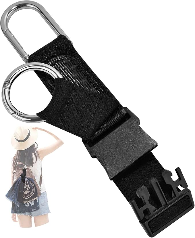 ZINZ Elastic Jacket Gripper Travel Strap with D-Ring Hooks and Buckle, Suitcase Straps Belts Travel Accessories, Makes Your Hands Free