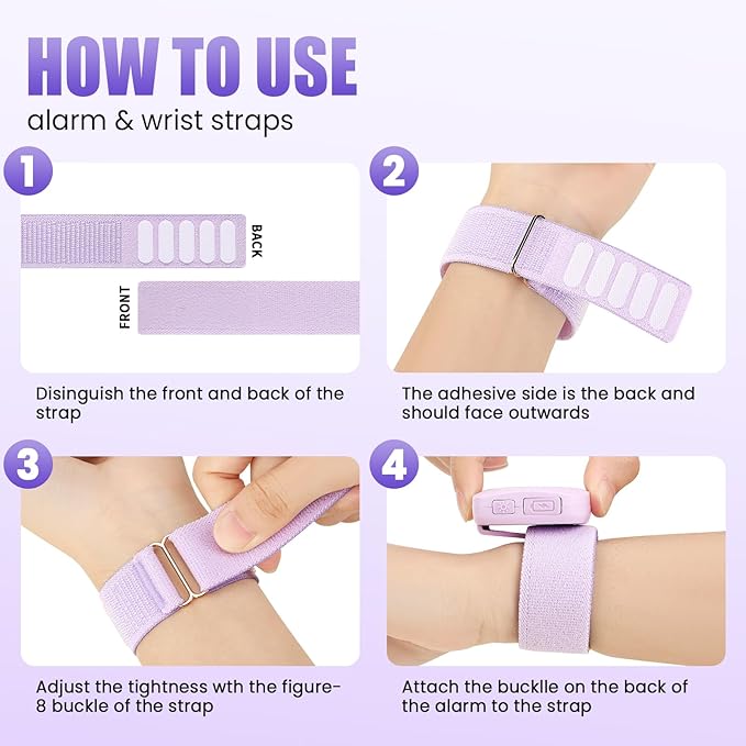 Elecpow Personal Safety Alarm for Women with 3 Adjustable Straps for Running/Biking/Walking,Loud 130DB Siren 3 Colors LED Safety Lights Rechargeable Taillight Clip On Reflective Running Gear