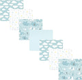 Hudson Baby Unisex Baby Cotton Flannel Receiving Blankets Bundle, Boy New Elephant, One Size