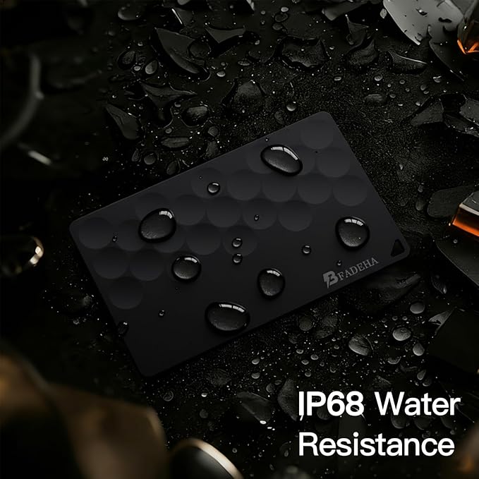 2026 Smart Card Air Tag | Bluetooth Wallet GPS Tracker [Apple MFi Certified iOS Only] | Thin Eco-Friendly Alternative Work with Apple Find My | 6-10 Years Battery | Find Item Locator for Keys, Bags