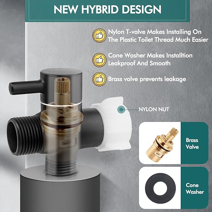 Handheld Bidet Sprayer for Toilet, Premium Stainless Steel Bathroom Bidet Sprayer Set with Anti-Leaking Hose &Water Pressure Control for Feminine Wash, Cloth Diaper for Baby Wash, Wall or Toilet Mount