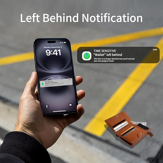 Wallet Tracker Card [Apple MFi Certified] (iOS and Android) Bluetooth Tracker Card, 0.07in Rechargeable Smart Tracking Card Work with Apple Find My, Keys, Luggage Tags, Bags, Passports, Purse(2 Pack)
