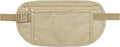 FuninCrea Money Belt, Nylon Fanny Pack Hidden Belt Bag with RFID Blocking for Women Men, Anti-theft Waist Pack Under Clothes with Adjustable Buckle for Travel, Running, Hiking, Cycling (khaki)