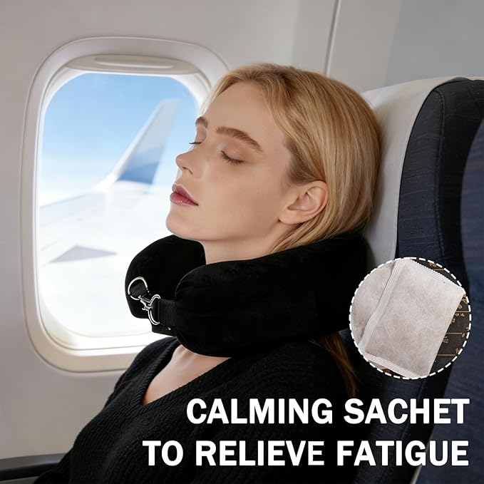 Neck Pillow Airplane 2 Pack Stuffable Neck Pillow Airplanes for Extra Luggage - Avoid Baggage Fees Multi-Functional Tube Pillow with Clothes Fits 3+ Days of Travel Essentials