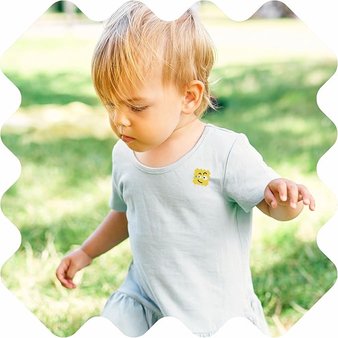 NATPAT BuzzPatch Mosquito Patch Stickers for Kids - All Natural, Plant Based Ingredients, Non-Toxic, DEET Free, Citronella Insect Patches, for Toddlers, Babies, Children (3 Pack, 144 Units)