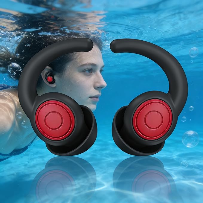 Ear Plugs for Sleeping, Noise Reduction Reusable Hearing Protection Soft Comfy Silicone Earplugs for Sleep, Snoring, Swimming, Concerts, Focus, Travel, Work, Motorcycle, 33dB Noise Cancelling