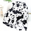 Fleece Throw Blanket for Women Men, Black White Soft Cozy Fuzzy Fleece Throw for Couch, Bed, Sofa & Office, Warm Plush Bedding for All Seasons 50" x 60"