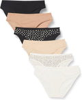 Amazon Essentials Women's Breathable Cotton Bikini Brief Underwear with Full Coverage, Multipacks