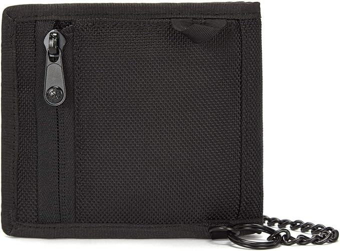 Pacsafe Rfidsafe Z100 Rfid Blocking Bi-fold Black Travel Wallet, Black