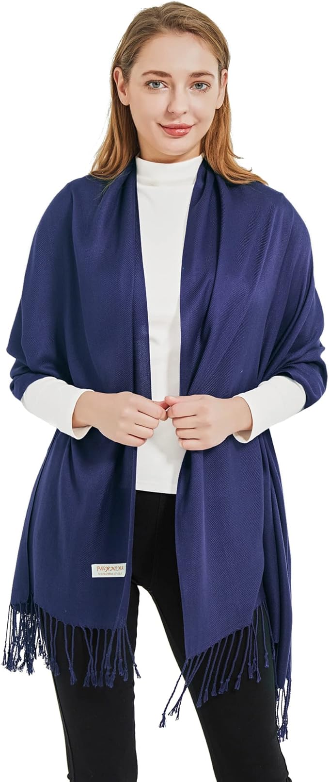Soft Silky Pashmina Shawl Wraps Solid Colors Scarf for Wedding Evening Dresses