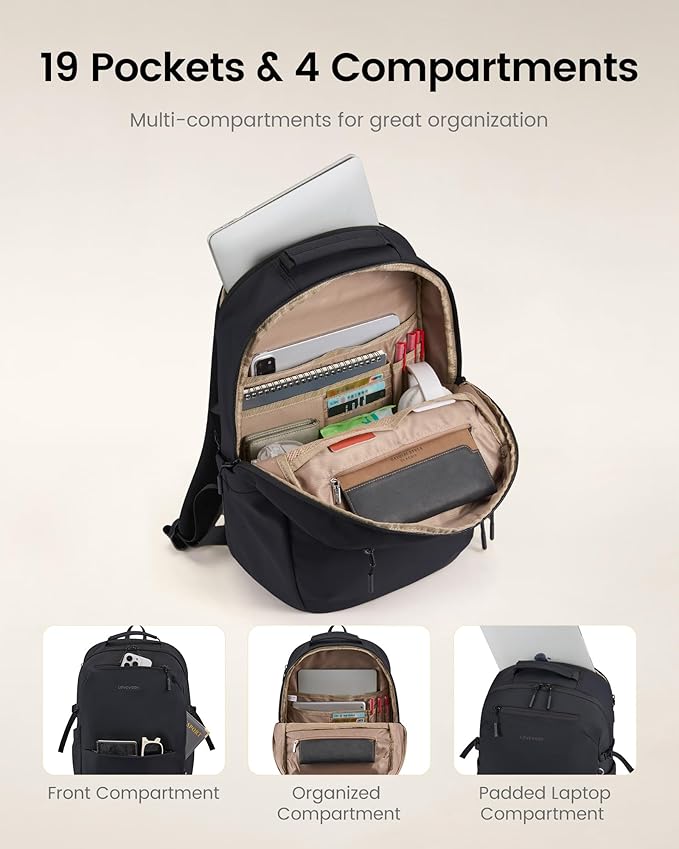 LOVEVOOK Laptop Backpack for Women Men with Giant Tumbler Holder - 15.6Inch Work Computer Travel Backpack with Laptop Compartment, Water Resistant, Cute Commuter College Teacher Nurse Purse Bag, Blue