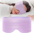 SARISUN Sleep Mask,Eye Masks for Sleeping,Dual-Side Blackout Eye Covers for Side Sleeper,No Strap Adjustable Band,Pressure-Free,Wrapped Around,for Women/Men/Nap/Travel/Yoga-Purple