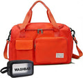 Small Gym Bag for Women, Travel Duffle Bag Carry On Weekender Bag with Shoe Compartment