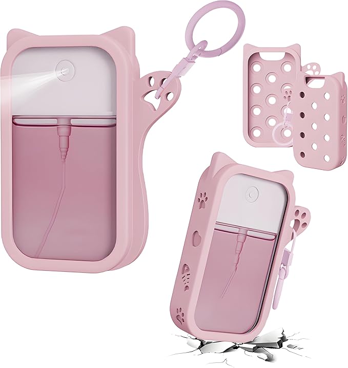Silicone Case Compatible with Touchland Hand Sanitizer Spray, Protective Case for Power Mist and Glow Mist 1 fl oz
