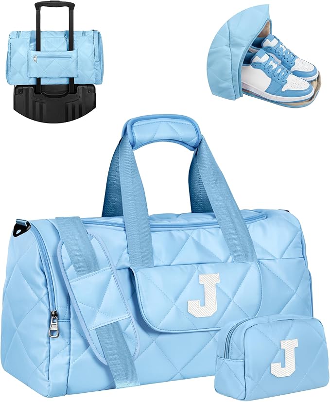 Elilier Best Friend Birthday Gifts for Women, Personalized Weekender Bag for Overnight, Airplane Friendly Travel Bag with Toiletries, Unique Gift for Mom, Sister, Teacher, Women, Teens