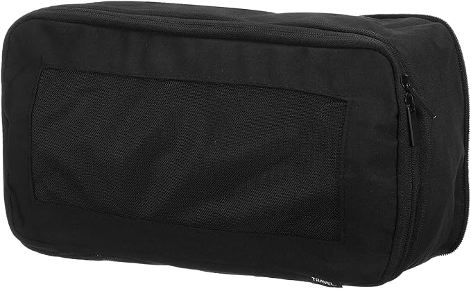 HARFINGTON Compression Packing Cube for Suitcases 34x18x13cm Lightweight Luggage Organizers Bag Travel Essentials Compression Bags for Carry on Suitcases, Black