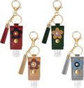 4Pcs Hand Sanitizer Keychain, 30ml Refillable Portable Hand Sanitizer for Toiletry Lotion Liquid Soap Shampoo