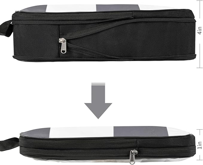 BAGAIL Transparent Compression Packing Cubes, Clear and Visible Travel Packing Organizer for backpack and suitcase