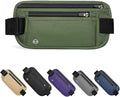 Green Hidden Money Belt for Travel for Men, Waist Wallet Anti Theft, RFID Passport Holder For Travel Men Or Women, Money Pouch, RFID Passport Holder