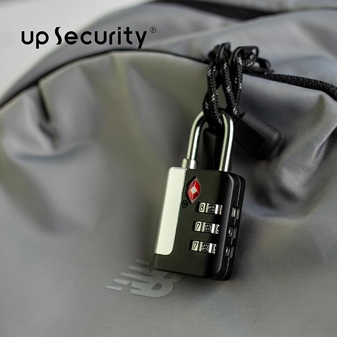 Luggage Locks TSA Approved, Combination Padlock for Locker, Small Combo Padlock, TSA Locks for Luggage, Gym Locker, Suitcase, Gun Case, Storage Box, Outdoor Fence, Backpack, Bag Zipper