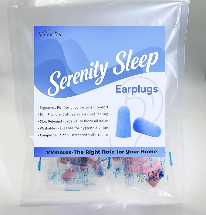 10 Pairs Pink Reusable Ear Plugs, 32dB NRR Noise Reduction, Washable Slow-Rebound Foam Earplugs for Sleeping, Snoring, Work, Concerts, Travel