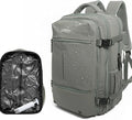 Vacuum Compression Backpack, Carry-On Size Travel Backpack with Vacuum System and Pump, Expands to 55L Packing Capacity, Fits 17” Laptop & 5–7 Days of Clothes, Water-Resistant Compression Backpack