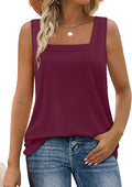 WIHOLL Women's Square Neck Tank Top