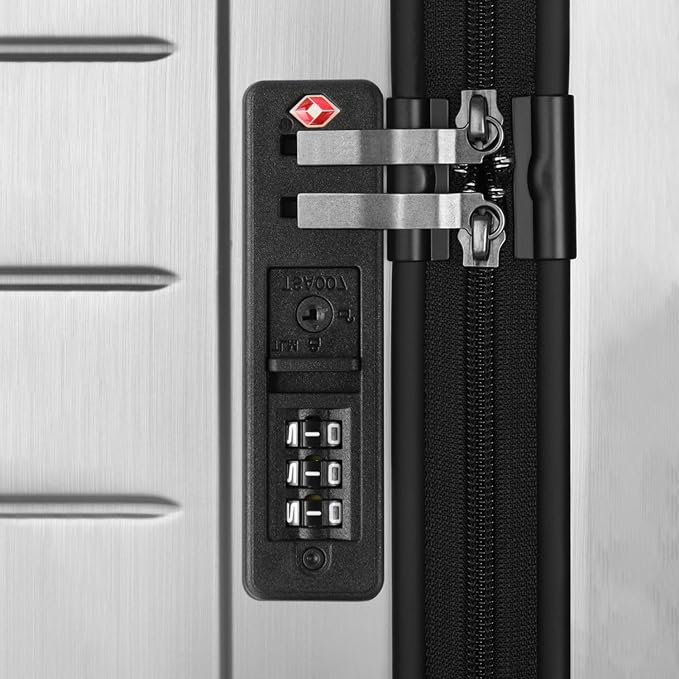 2-Pack TSA Locks for Luggage, Luggage Locks TSA Approved, Small Travel Combination Lock for Luggage Bag Backpack Baggage Suitcase, Black EA354N