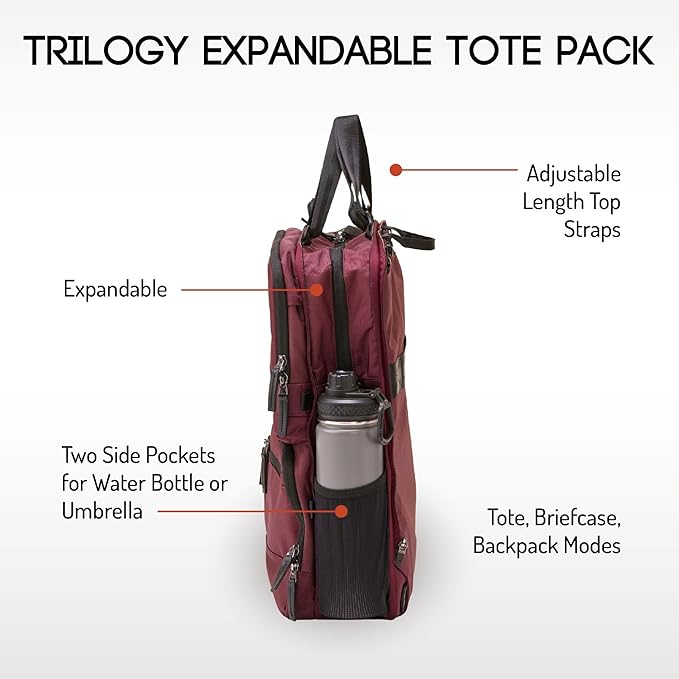 Trilogy Expandable Tote Pack (Zinfandel)