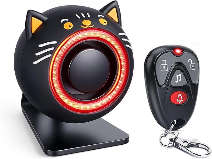 Car Alarm System, 120dB with Motion Sensor Alarm & Red Light, Wireless Remote Anti Theft Car Device, USB Rechargeable Vehicle Security Alert Security Lights for Car, RV, SUV, Truck (Upgrade 5.0)