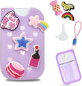Refillable Hand Sanitizer Spray Bottle - 1oz / 50ml Leakproof Empty Spray Bottle with Silicone Case, Funnel & Clip,Portable Mini Travel Sanitizer Holder for Purse, Pocket, Gym Bag