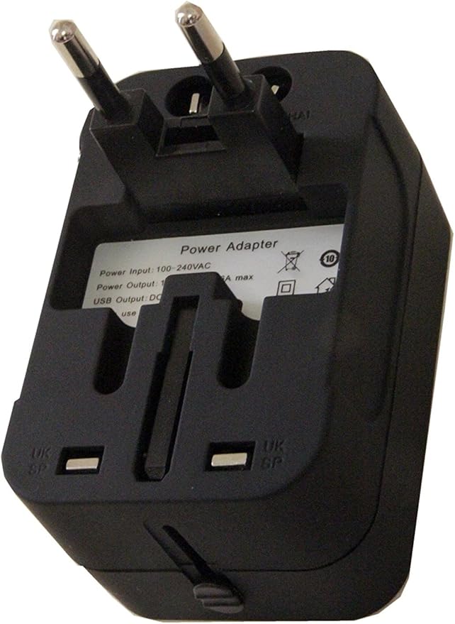 Travel Adapter, Universal Power Adapter Worldwide Wall AC Power Plug Converter Travel Charger with Type-C and USB-A Charging Ports for USA EU UK AUS Mobile Phones, Tablets, MP3s and Shavers