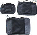 TravelWise Packing Cubes - 3 Piece Set (Black)
