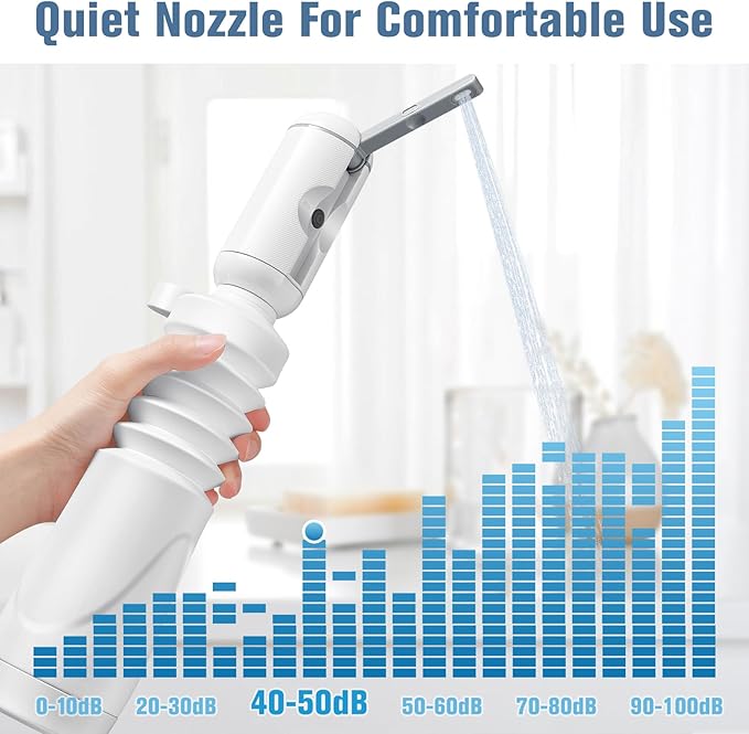 Upgrade SPACEREST Portable Bidet for Travel with 550ml Bottle, No Noise & Waterproof Portable Bidet for Women & Men, Rechargeable Electric Portable Jet Spray, Personal Hygiene & Postpartum Care