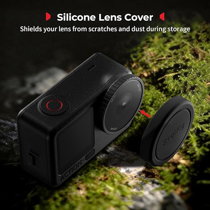 SmallRig 1/4 Black Mist Filter for DJI Osmo Action 6, Snap On Black Diffusion 1/4 Filter with Silicone Cover & Cleaning Cloth, HD Optical Glass, Multi-Coated - 6086