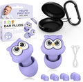 Kids Ear Plugs for Ear Protection Kids 5+, Adults & Small Ears, 4 Sizes Silicone Tips with Safety Cord, 26dB Noise Reduction Earplugs for School, Airplane, Travel, Concerts & Noise Sensitivity