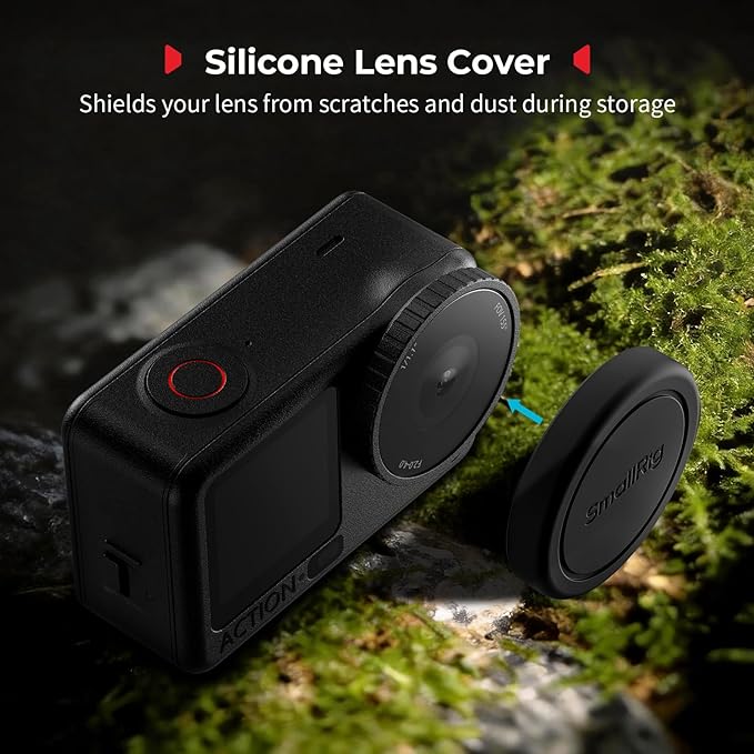 SmallRig ND16 Filter for DJI Osmo Action 6, Snap-On Polarizing Neutral Density Filter, with Lens Silicone Cover & Cleaning Cloth, HD Optical Glass/Multi-Coated - 6084