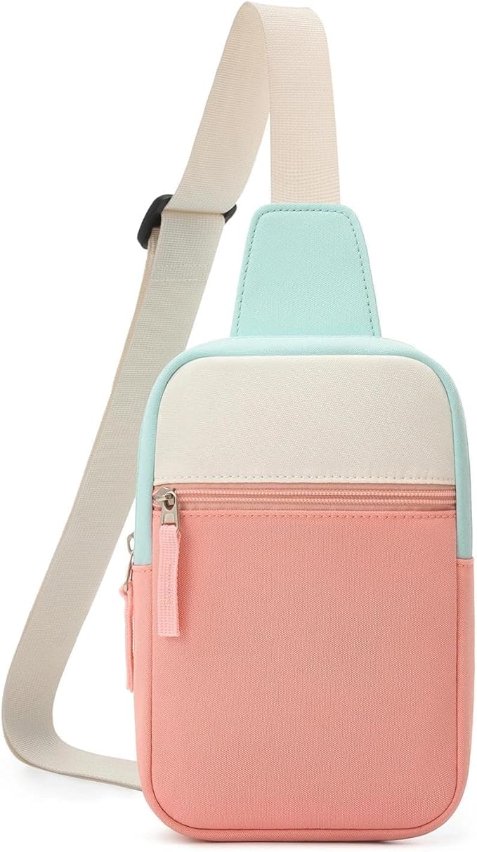 Graduation Mothers Day Gifts for Daughter Teen Girl Her, Fanny Pack Birthday Gifts for 8 9 10 11 12 Year Old Girls, Preppy Crossbody Bag, Adjustable Sling Bag Purse Trendy Stuff Kids Travel Essential