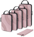 BAGSMART Compression Packing Cubes, 6 Set/4 Set/2 Set Travel Packing Cubes for Carry on Suitcases, Compression Suitcase Organizers Bag Set & Travel Cubes for Luggage, Lightweight Packing Organizers