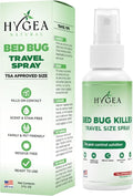 Hygea Natural Lice, Mite, and Bed Bug Killer Travel Spray - TSA Approved Size – Child & Pet Friendly – Immediate Results – Stain & Odor Free, for Hotels, Suitcase, Backpack, Shoes, Bed Bug Spray(3oz)