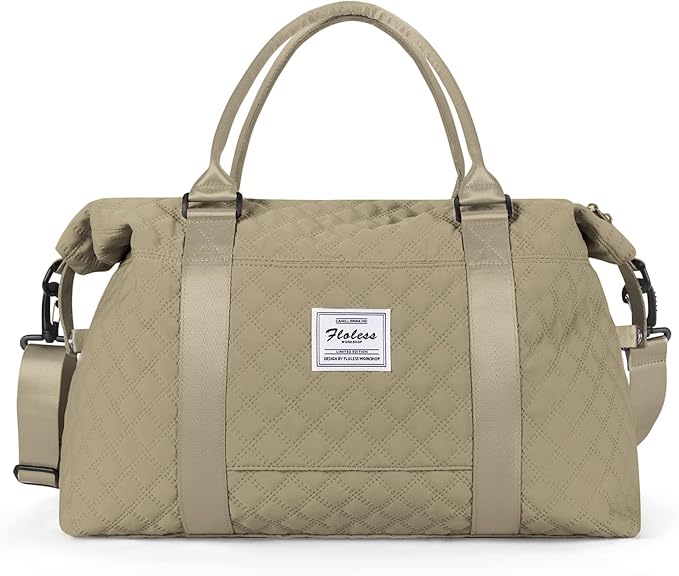 HYC00 Travel Duffel Bag,Carry-on Overnight Weekender Bags for Women,Sports Tote Gym Bag with Wet Pocket