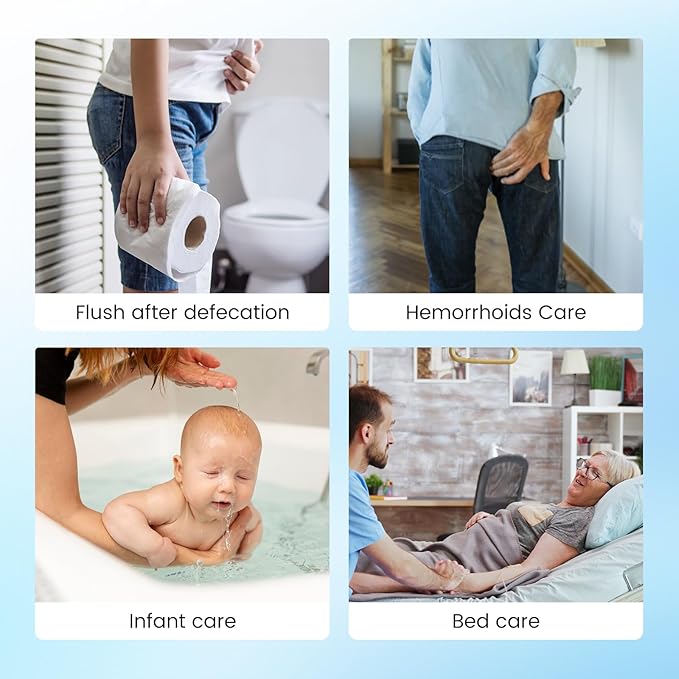 Portable Travel Bidet with Gravity Ball, 360° Full Usage Electric Handheld Bidet Sprayer, Rechargeable USB-C, Dual Modes Feminine Washer for Postpartum Care, Camping & Personal Hygiene