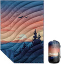 Camping Blanket,Lightweight Puffy Printed Camping Blanket Packable Outdoor Blanket for Camping,Traveling, Stadium, Hiking, Picnics