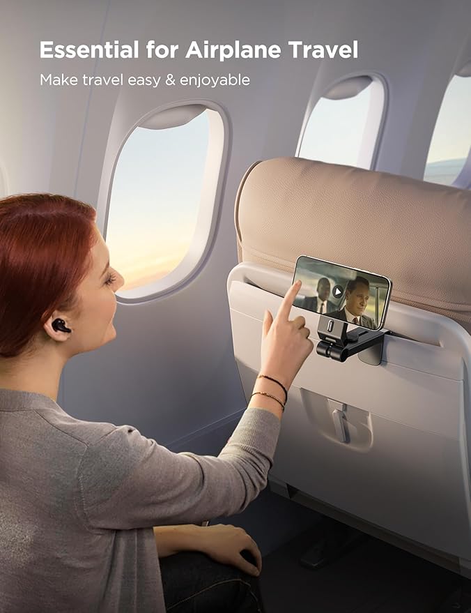JOYROOM for Magsafe Airplane Phone Holder Travel Essentials,【Unlimited Scenery】 Hands-Free Plane Phone Holder, Airplane Travel Accessories for iPhone 17 Pro Max & Magsafe Case